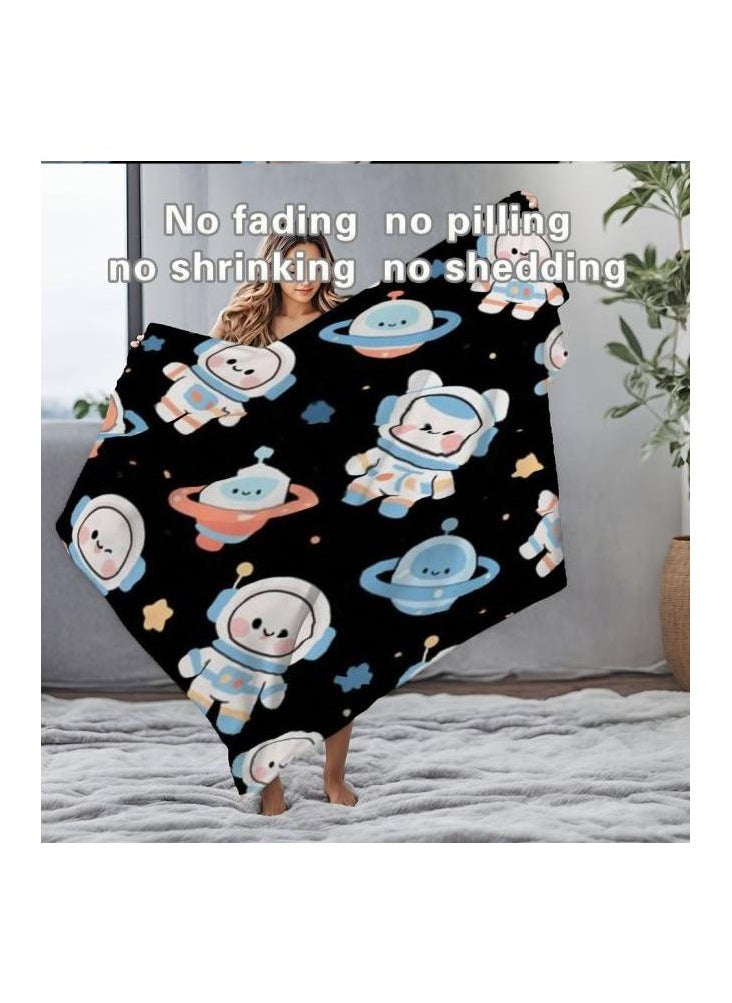 Children's or student cartoon flannel thin blanket (warm and comfortable, suitable for sleep, games) 100cm*150cm - 116