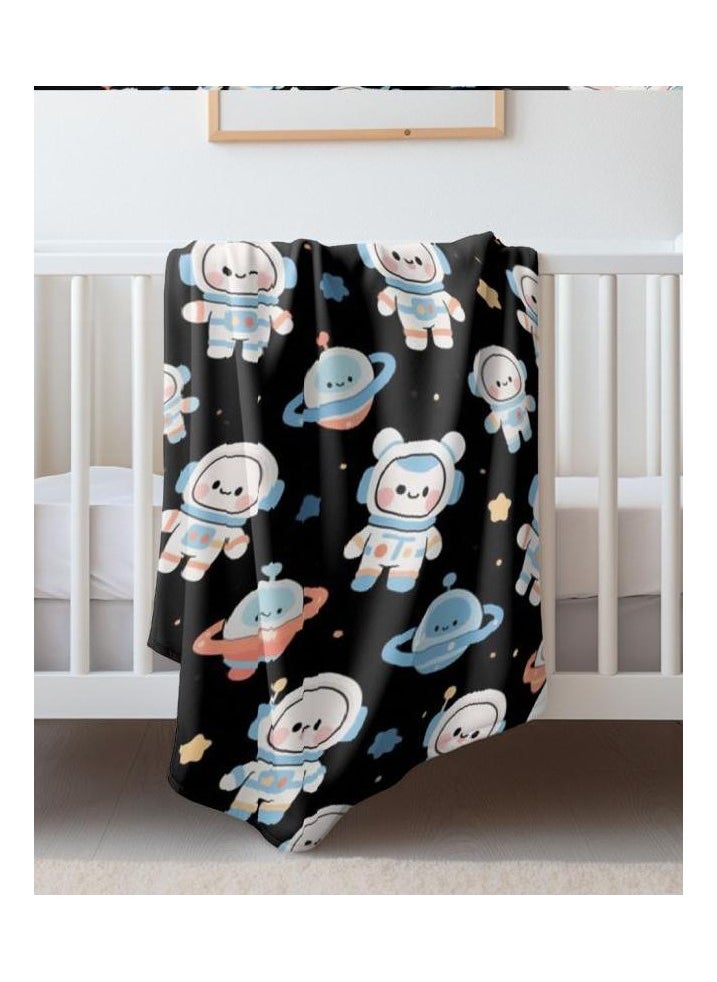 Children's or student cartoon flannel thin blanket (warm and comfortable, suitable for sleep, games) 100cm*150cm - 116