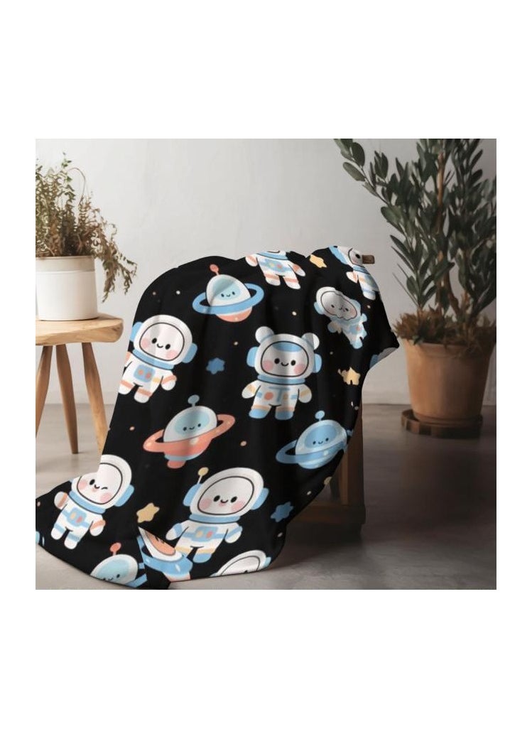 Children's or student cartoon flannel thin blanket (warm and comfortable, suitable for sleep, games) 100cm*150cm - 116