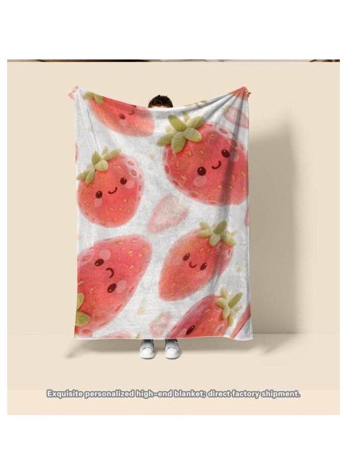 Children's or student cartoon flannel thin blanket (warm and comfortable, suitable for sleep, games) 100cm*150cm - 114