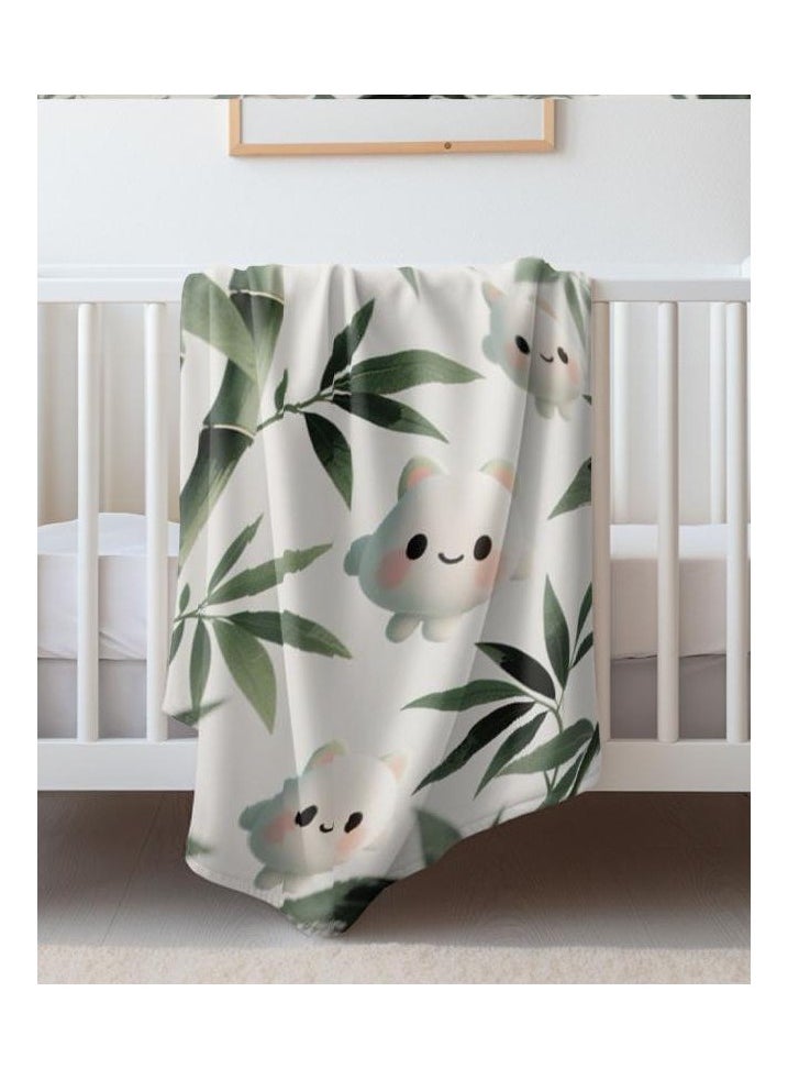 Children's or student cartoon flannel thin blanket (warm and comfortable, suitable for sleep, games) 100cm*150cm - 1154