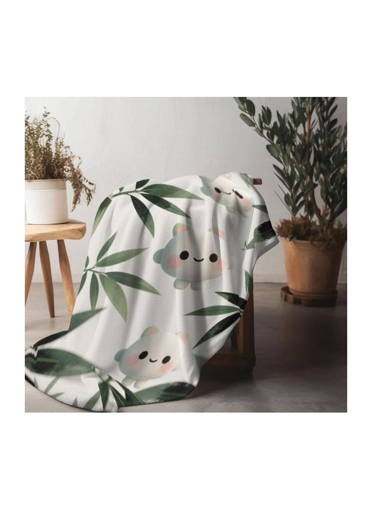 Children's or student cartoon flannel thin blanket (warm and comfortable, suitable for sleep, games) 100cm*150cm - 1154