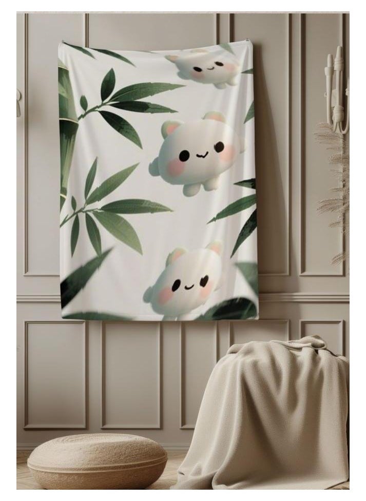 Children's or student cartoon flannel thin blanket (warm and comfortable, suitable for sleep, games) 100cm*150cm - 1154