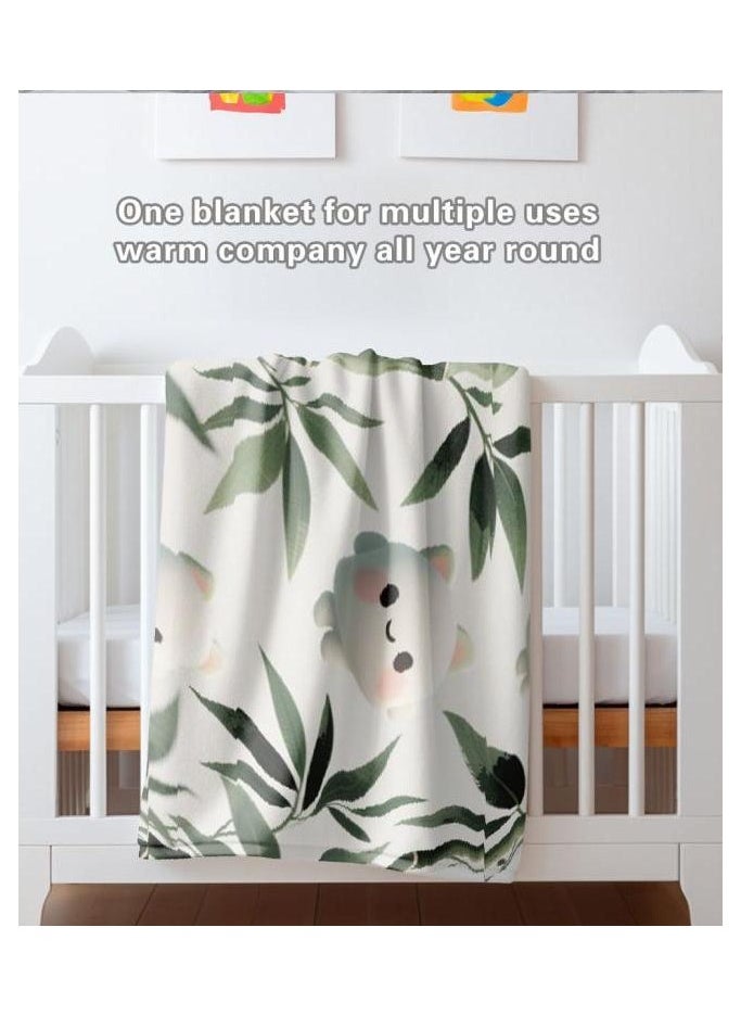 Children's or student cartoon flannel thin blanket (warm and comfortable, suitable for sleep, games) 100cm*150cm - 1154