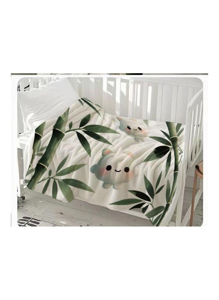 Children's or student cartoon flannel thin blanket (warm and comfortable, suitable for sleep, games) 100cm*150cm - 1154