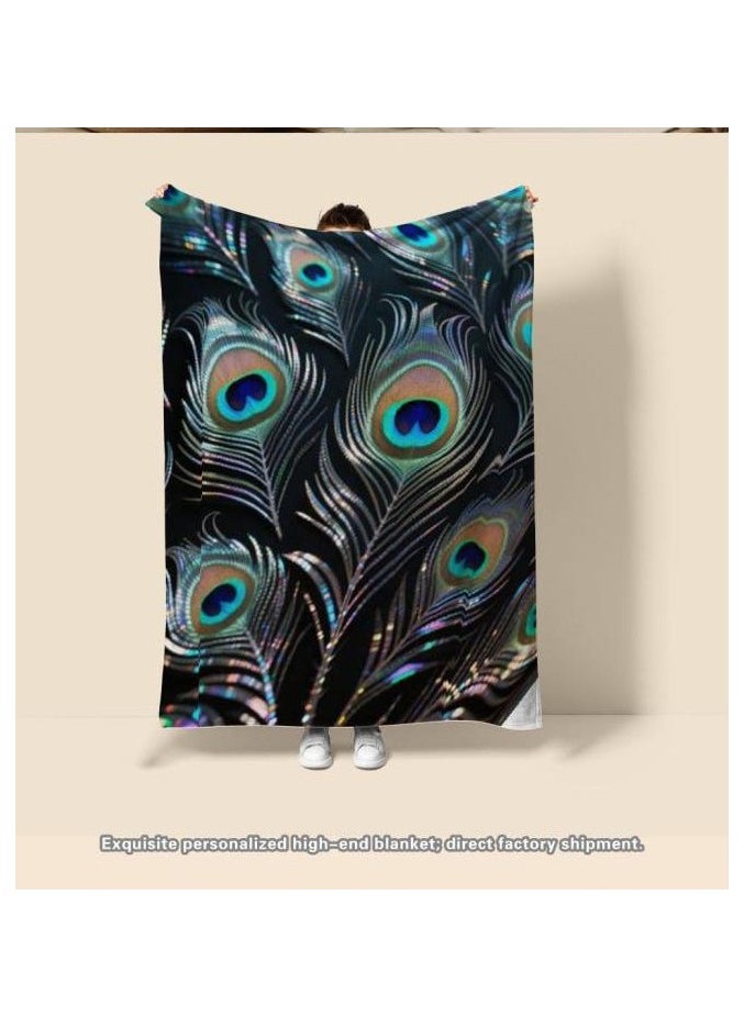Children's or student cartoon flannel thin blanket (warm and comfortable, suitable for sleep, games) 100cm*150cm