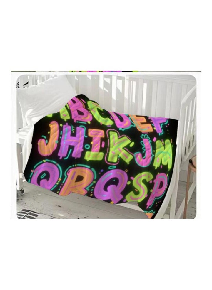 Children's or student cartoon flannel thin blanket (warm and comfortable, suitable for sleep, games) 100cm*150cm