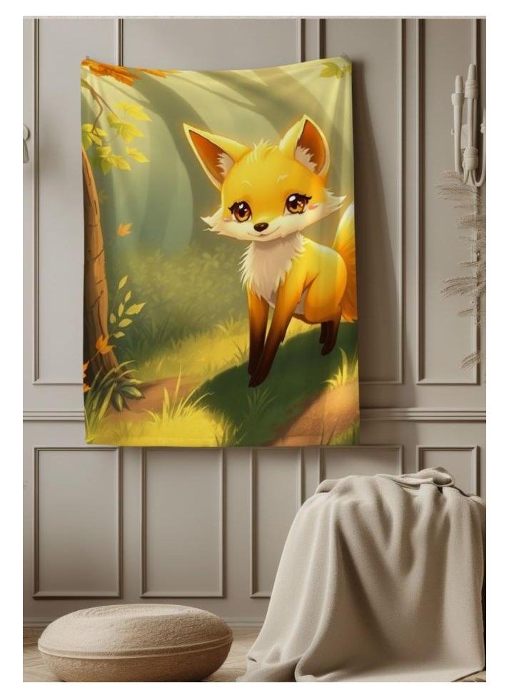 Children's or student cartoon flannel thin blanket (warm and comfortable, suitable for sleep, games) 100cm*150cm - 392