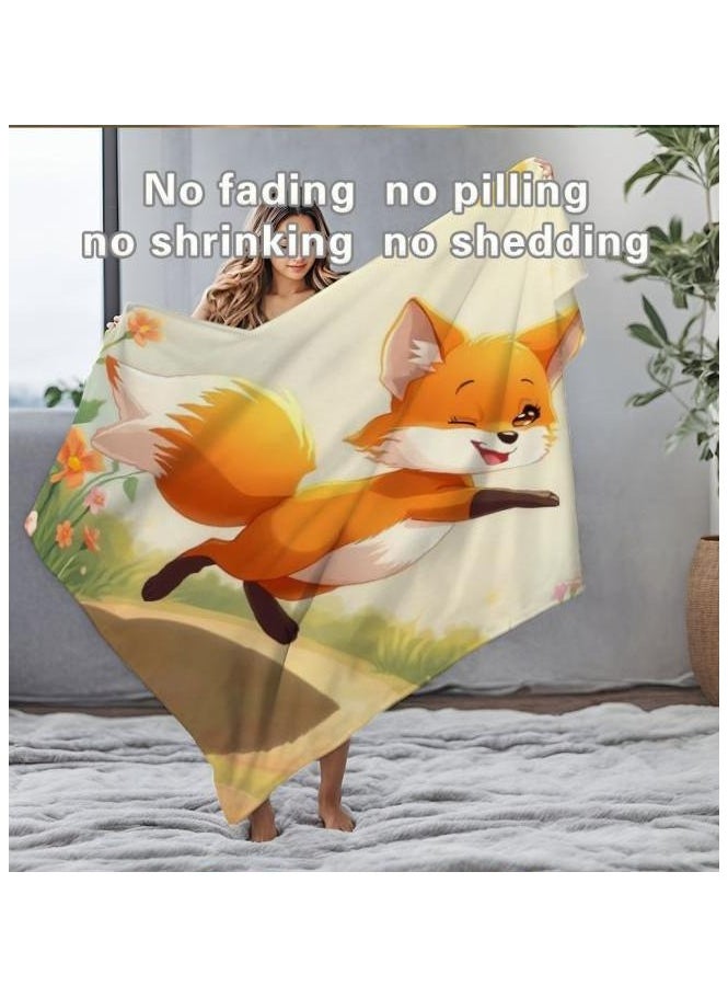 Children's or student cartoon flannel thin blanket (warm and comfortable, suitable for sleep, games) 100cm*150cm - 371