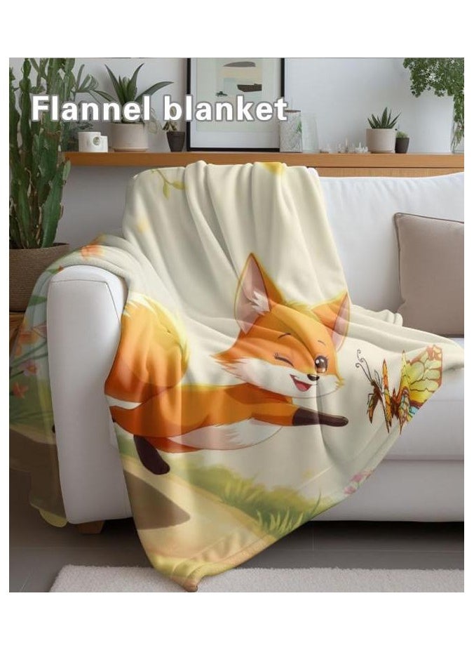 Children's or student cartoon flannel thin blanket (warm and comfortable, suitable for sleep, games) 100cm*150cm - 371