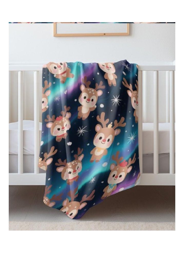 Children's or student cartoon flannel thin blanket (warm and comfortable, suitable for sleep, games) 100cm*150cm - 1146