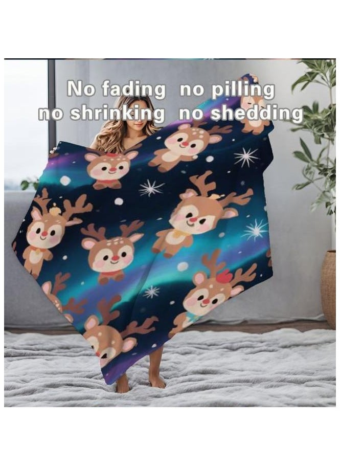 Children's or student cartoon flannel thin blanket (warm and comfortable, suitable for sleep, games) 100cm*150cm - 1146