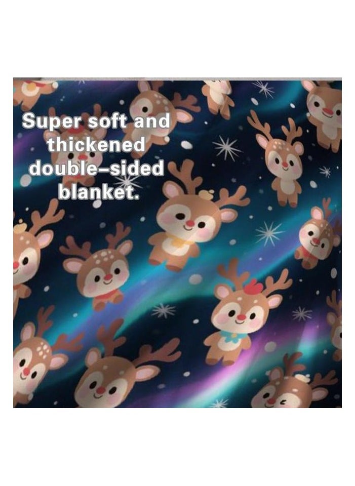 Children's or student cartoon flannel thin blanket (warm and comfortable, suitable for sleep, games) 100cm*150cm - 1146