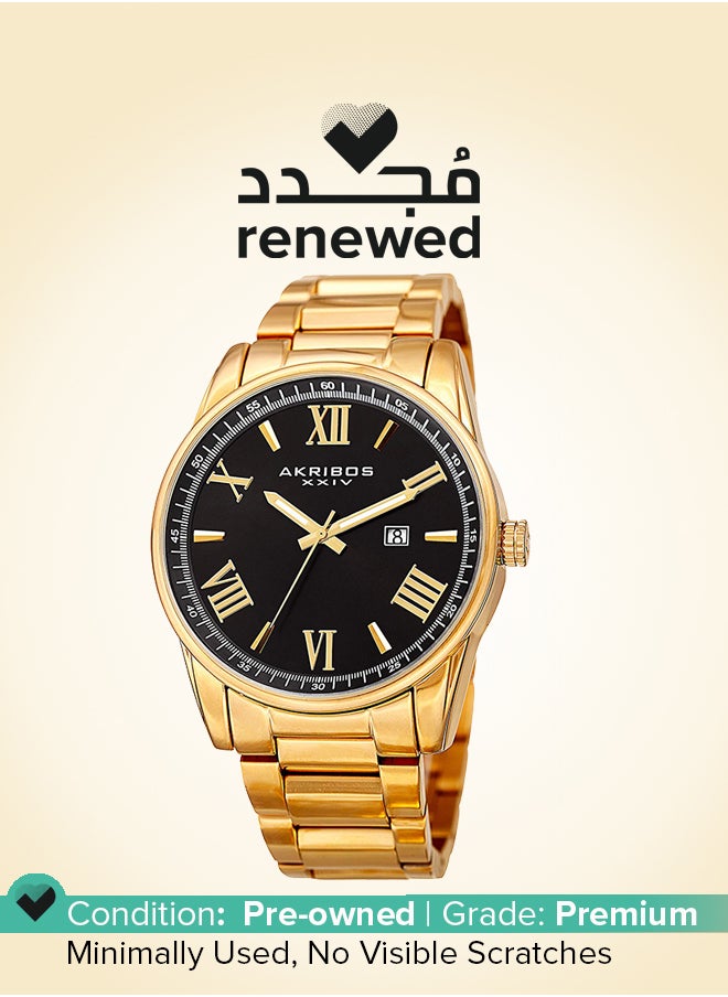 Renewed - Water Resistant Stainless Steel Analog Watch AK936YGB
