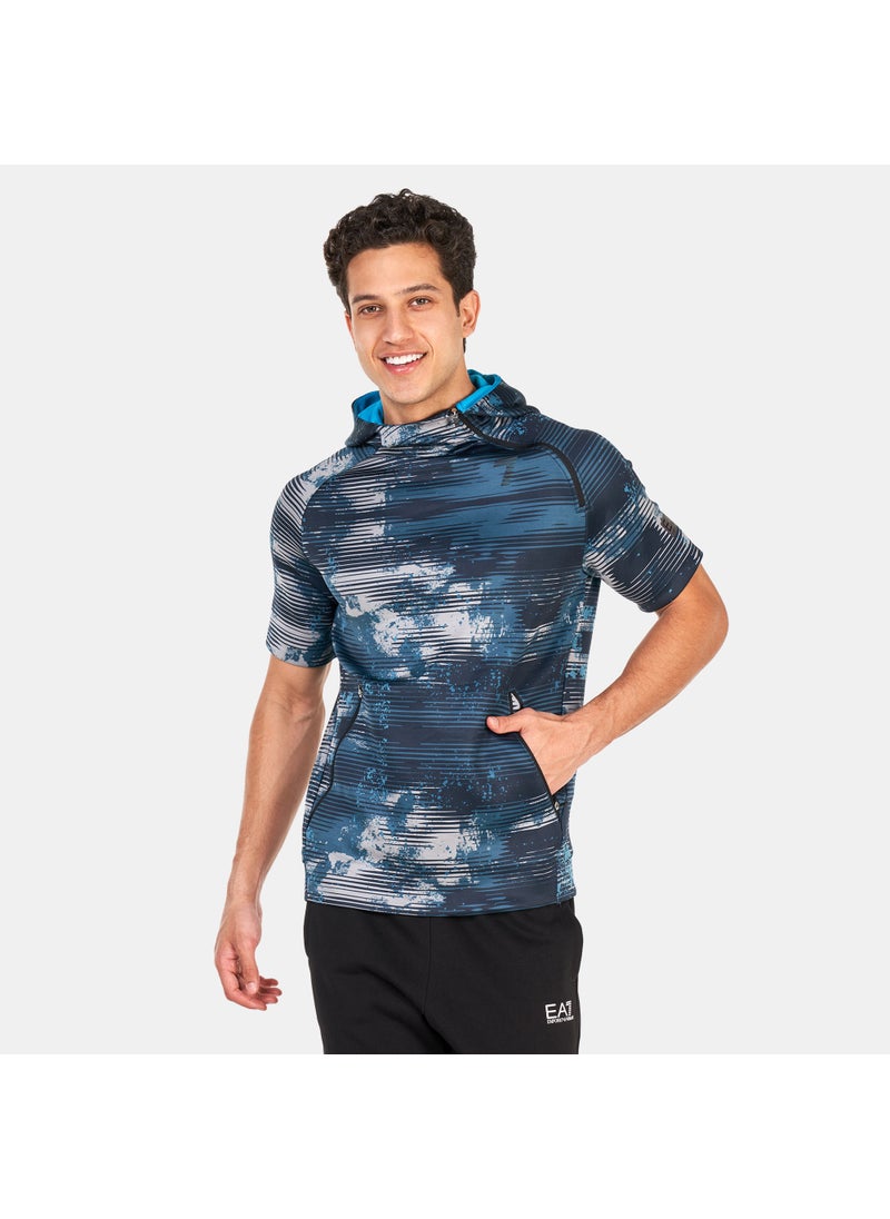 Men's Vigor 7 Half Sleeve Hooded Sweatshirt