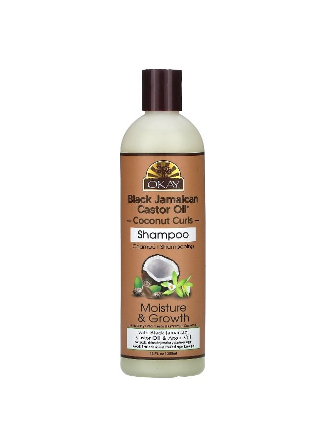 Okay Pure Naturals, Black Jamaican Castor Oil, Coconut Curls, Shampoo, 12 fl oz (355 ml)