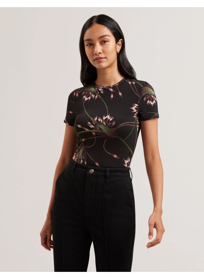 Printed Crew Neck T-Shirt