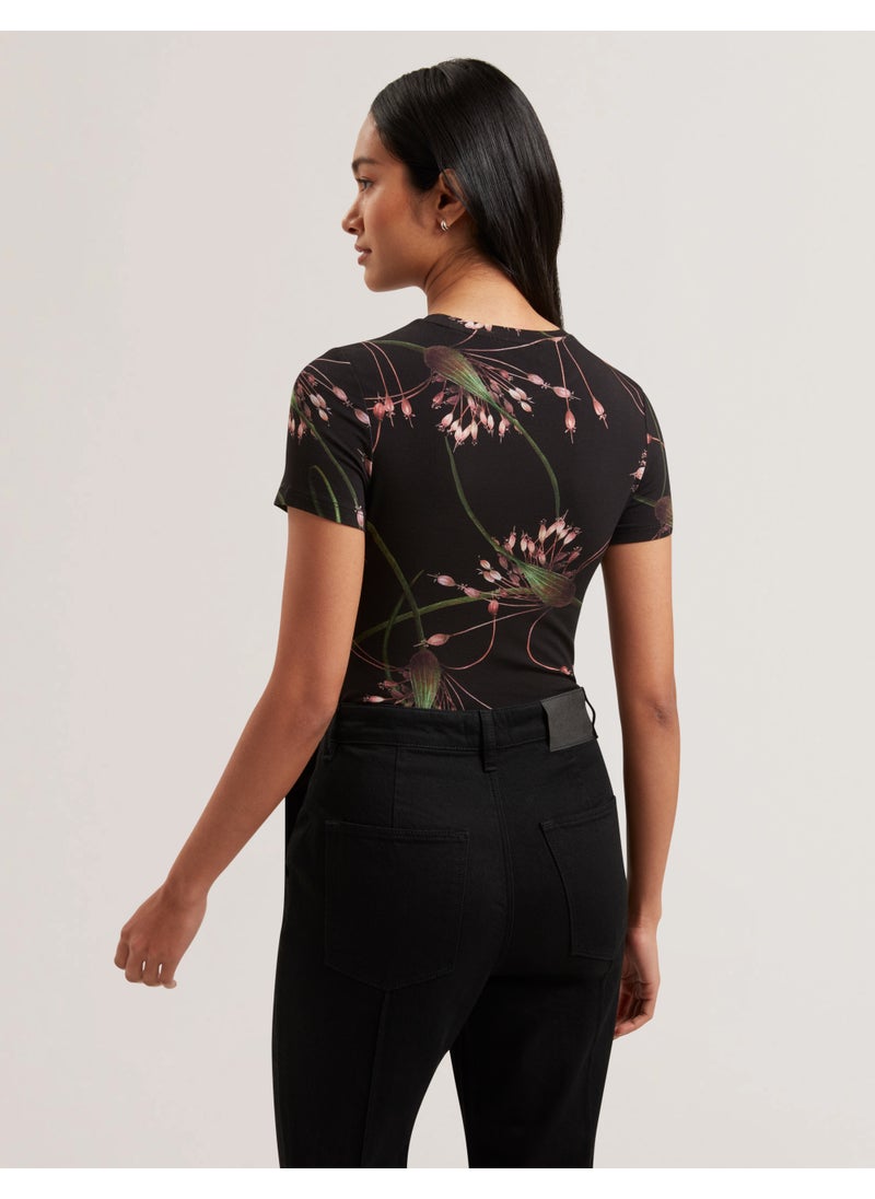 Printed Crew Neck T-Shirt