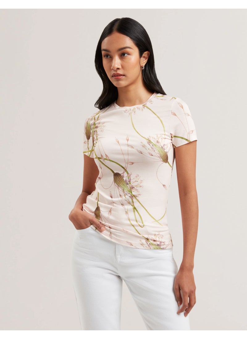Printed Crew Neck T-Shirt
