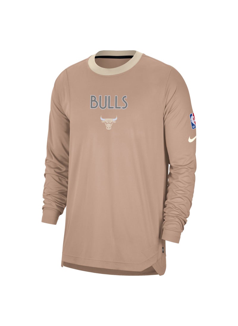 Men's NBA Chicago Bulls Dri-FIT Pregame City Edition Basketball T-Shirt