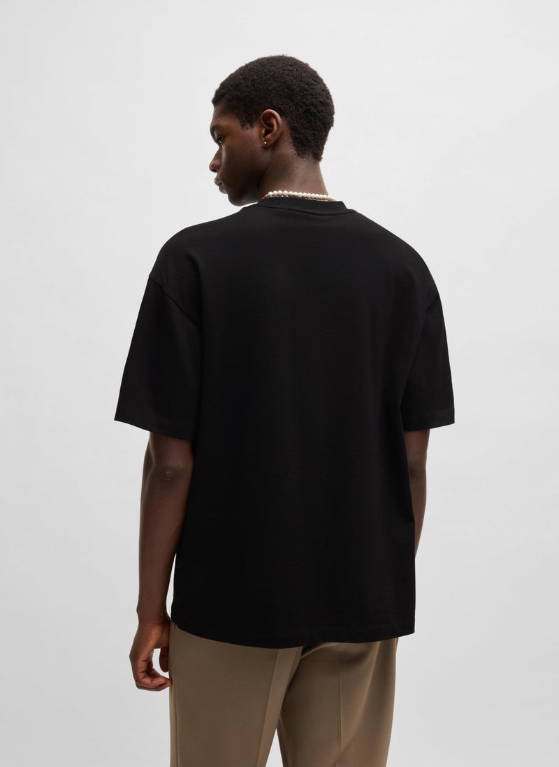 Cotton-jersey T-shirt with glow-in-the-dark artwork