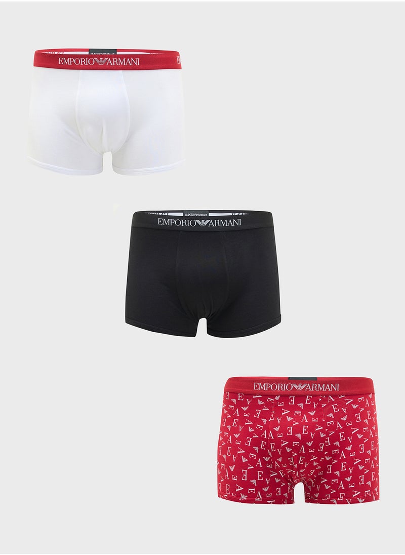 3 Pack Logo Band Boxers
