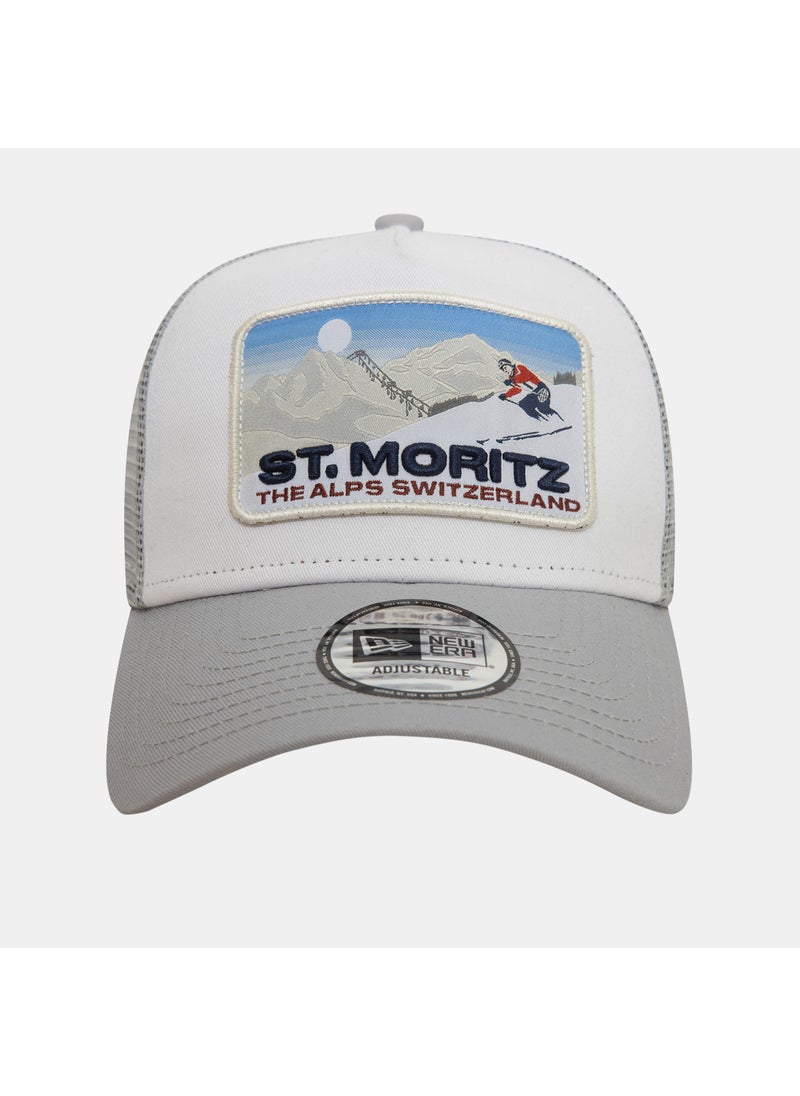 Men's St. Moritz Ski Patch 9FORTY Trucker Cap