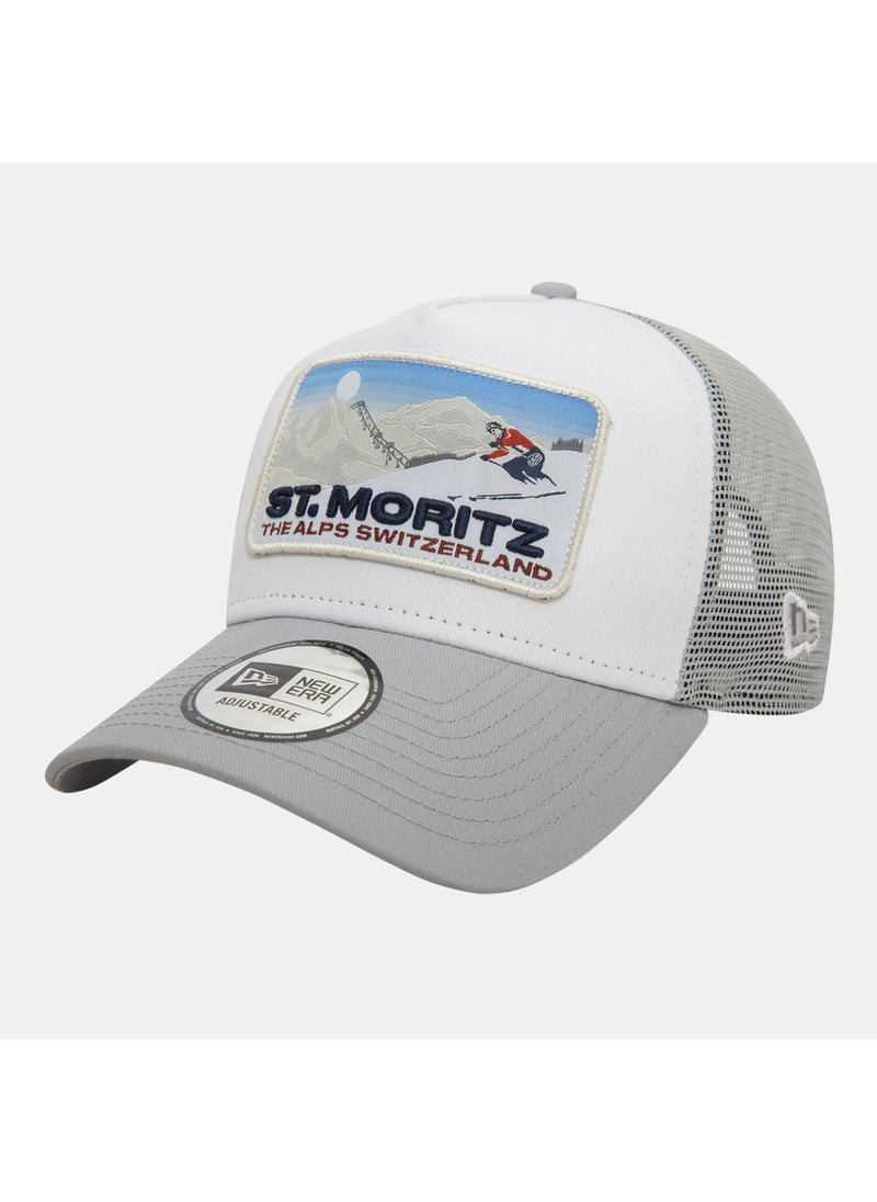 Men's St. Moritz Ski Patch 9FORTY Trucker Cap