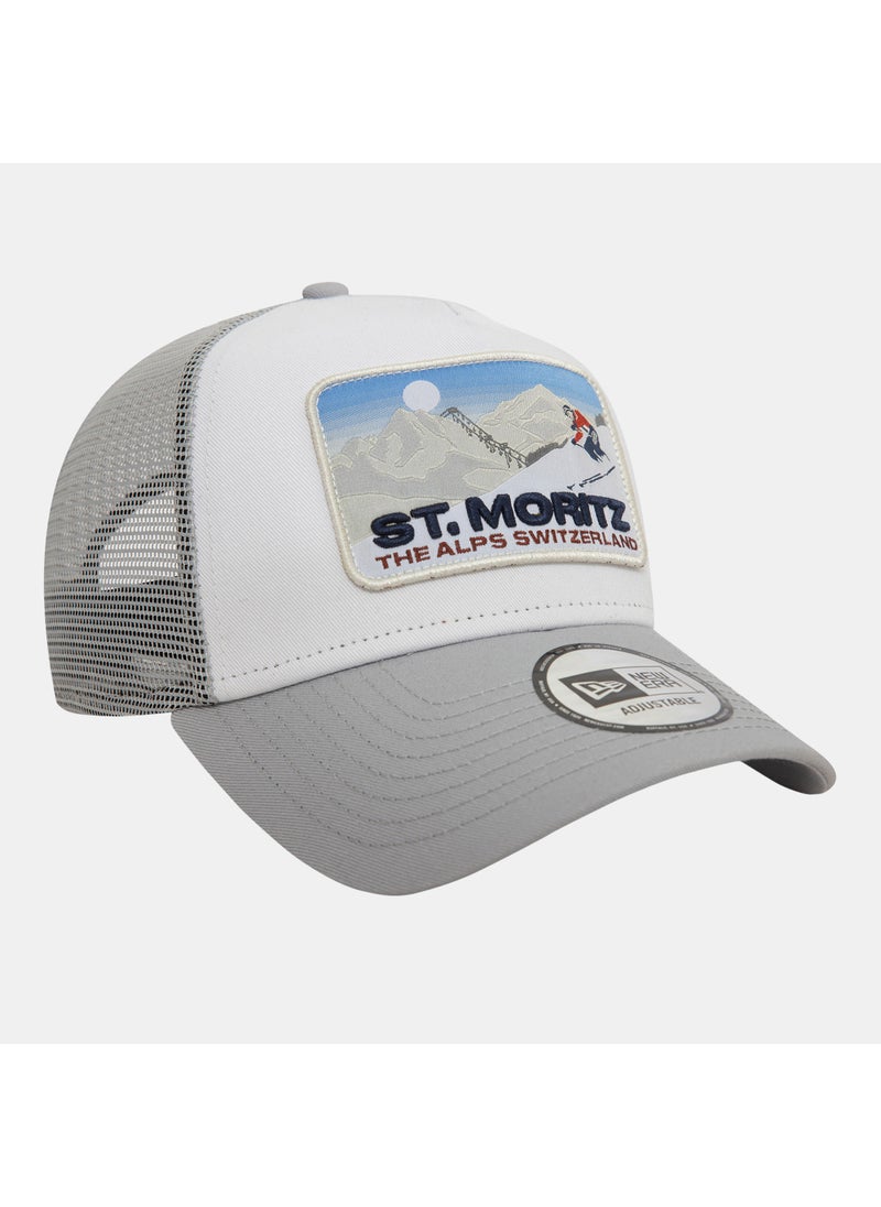 Men's St. Moritz Ski Patch 9FORTY Trucker Cap