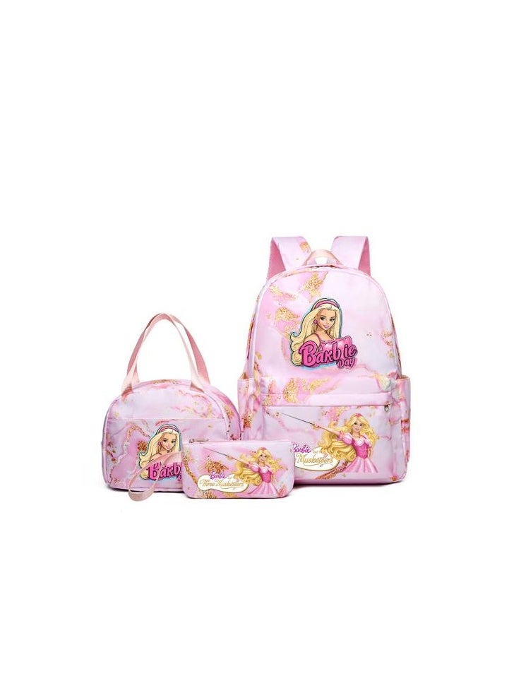 Fun cartoons accompanied by three-piece set of fashionable and practical bags (available for students, children, friends on outings, mountain climbing, etc.) - 713