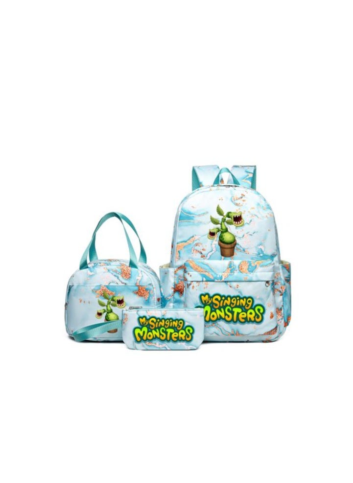 Fun cartoons accompanied by three-piece set of fashionable and practical bags (available for students, children, friends on outings, mountain climbing, etc.) - 326