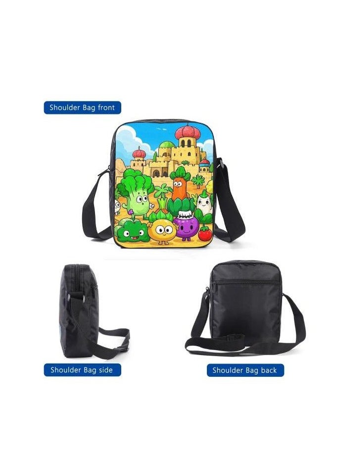Cartoon style universal three-piece schoolbag - 586