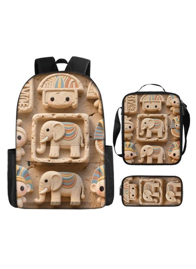 New universal cartoon new three-piece schoolbag (students, children) - 638