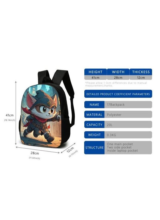 Cartoon style universal three-piece schoolbag - 607