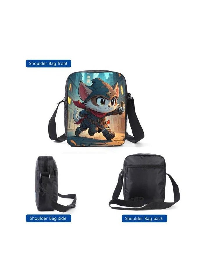 Cartoon style universal three-piece schoolbag - 607