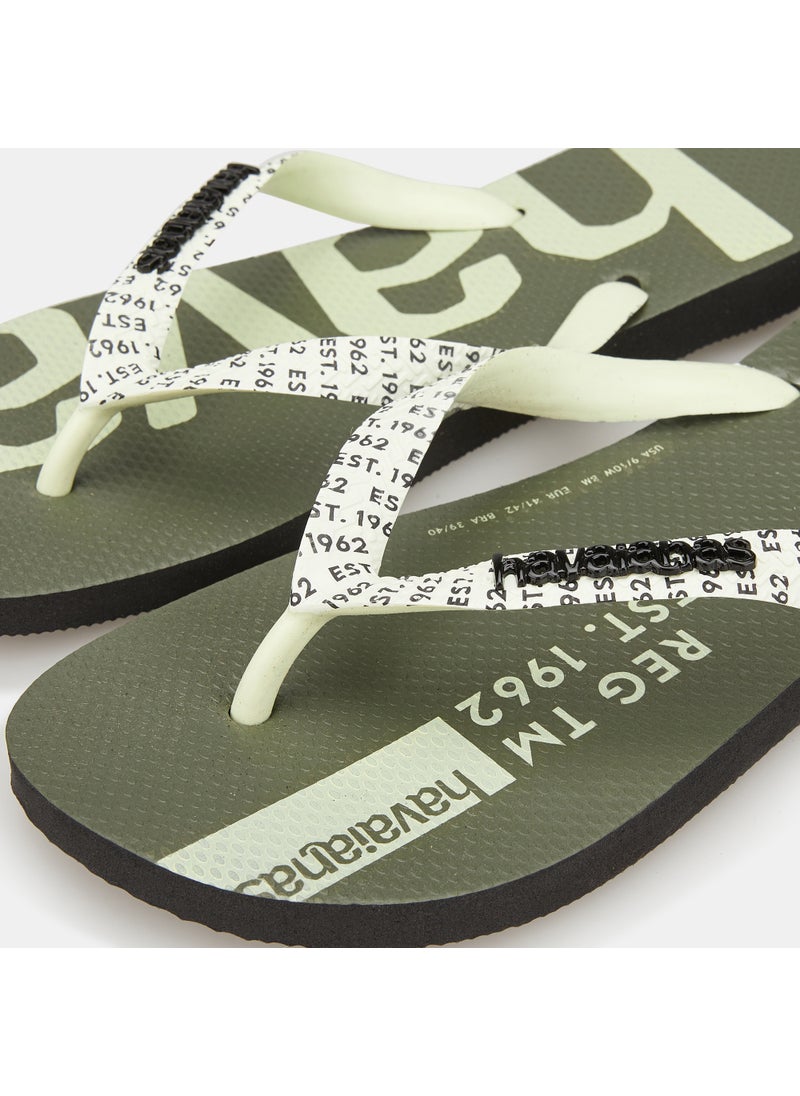 Top Logomania Mid Tech Flip Flops