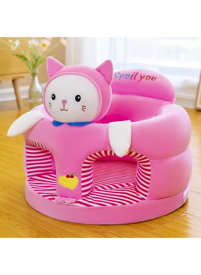 Baby Learning Sofa – Toddler Sitting Posture Practice Chair with Safety Backrest, Anti-Fall Kids Stool for Early Education