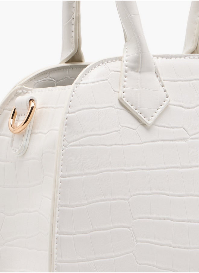 Women's Textured Crossbody Bag with Detachable Strap