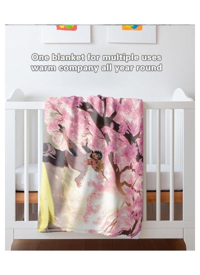 Children's or student cartoon flannel thin blanket (warm and comfortable, suitable for sleep, games) 100cm*150cm - 555