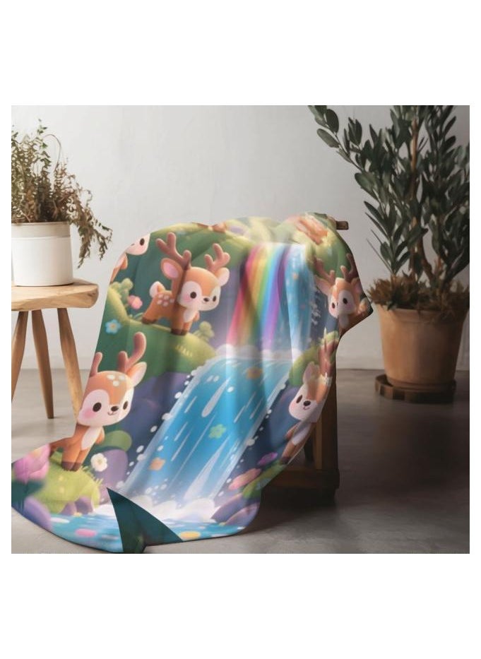 Flannel thin blanket (warm and comfortable, suitable for sleep, gaming, dust removal and sandproof) 150cm*200cm - 1139