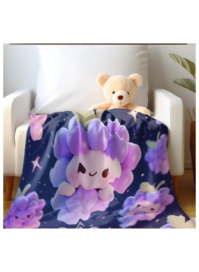 Children's or student cartoon flannel thin blanket (warm and comfortable, suitable for sleep, games) 100cm*150cm - 1157