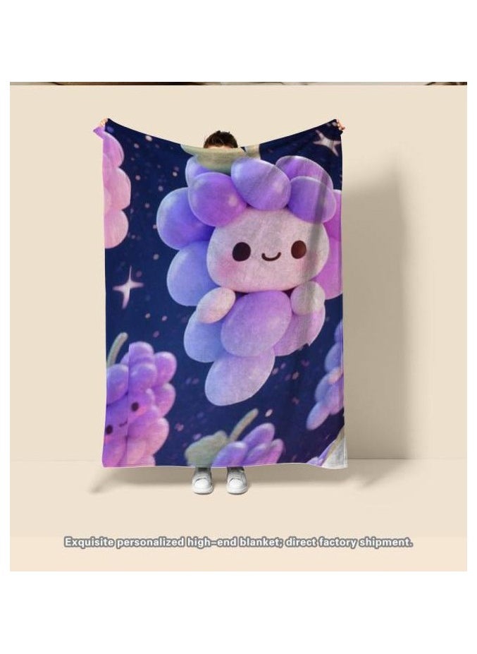 Children's or student cartoon flannel thin blanket (warm and comfortable, suitable for sleep, games) 100cm*150cm - 1157