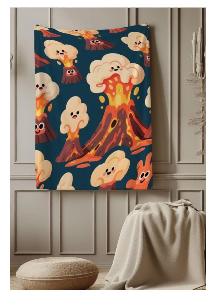 Children's or student cartoon flannel thin blanket (warm and comfortable, suitable for sleep, games) 100cm*150cm - 1138