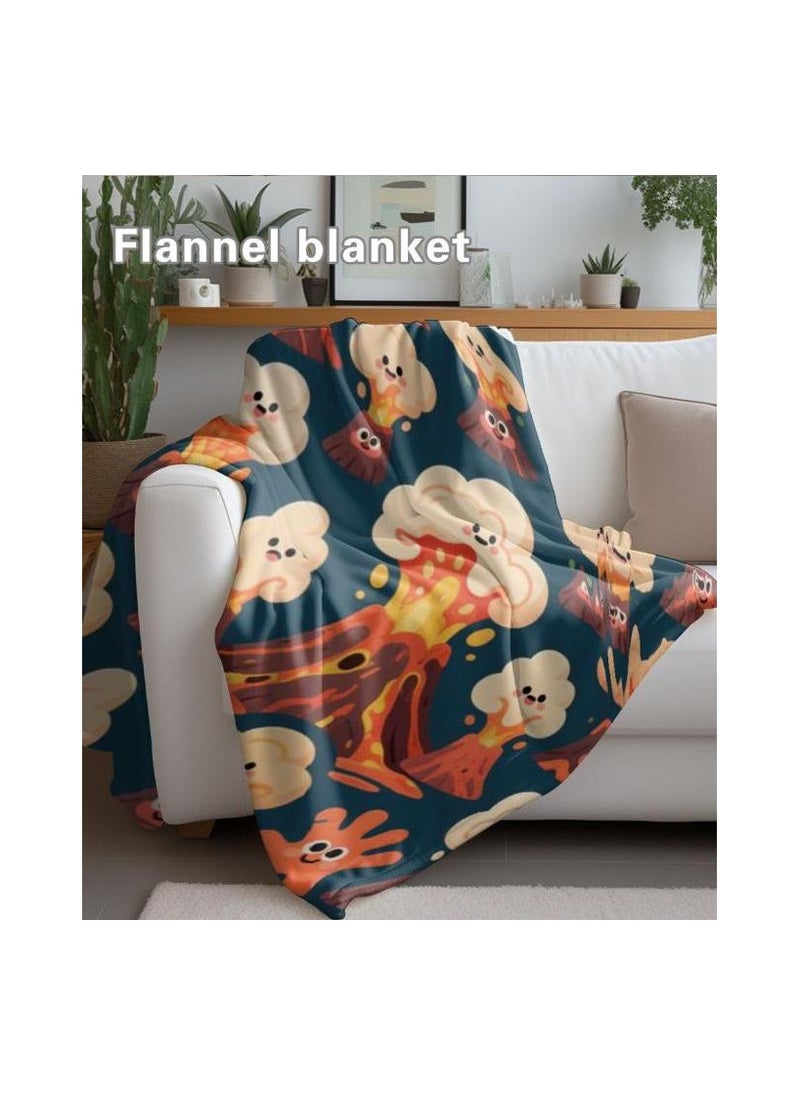 Children's or student cartoon flannel thin blanket (warm and comfortable, suitable for sleep, games) 100cm*150cm - 1138