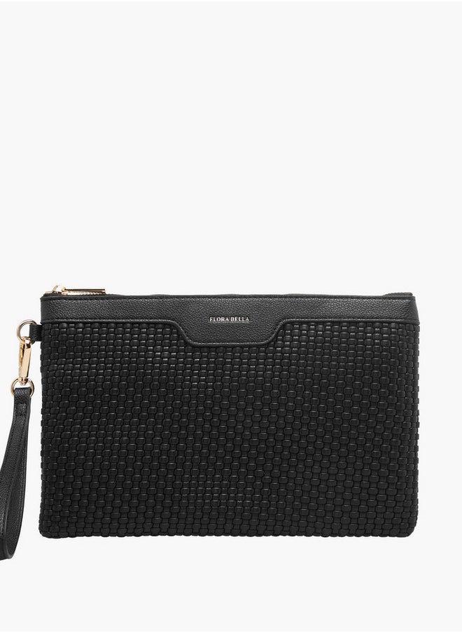 Textured Pouch with Zip Closure