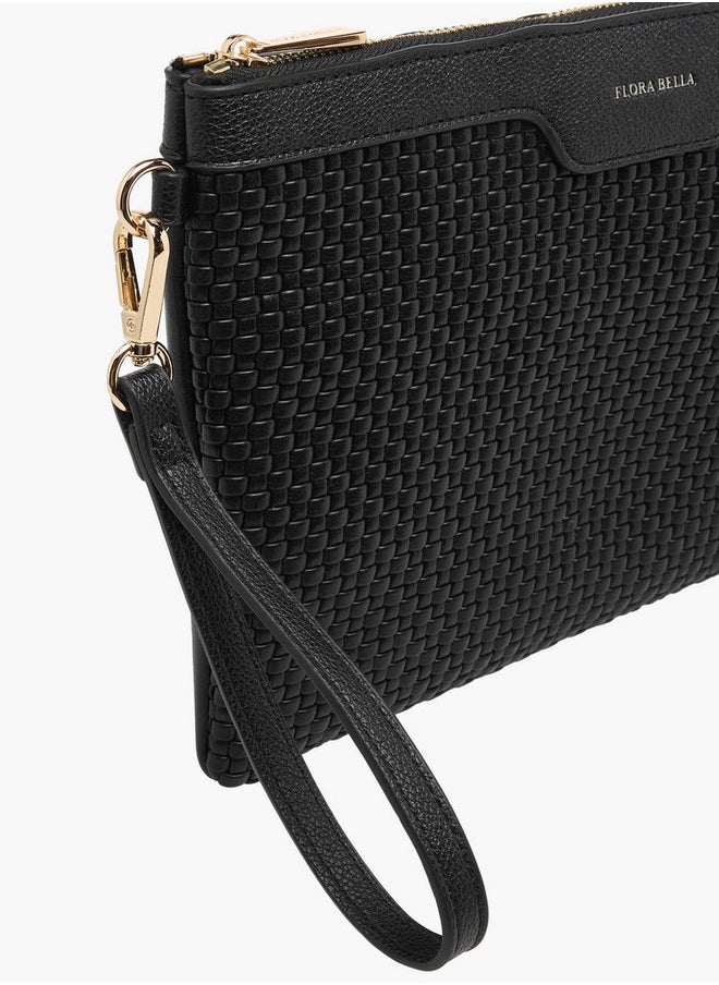 Textured Pouch with Zip Closure