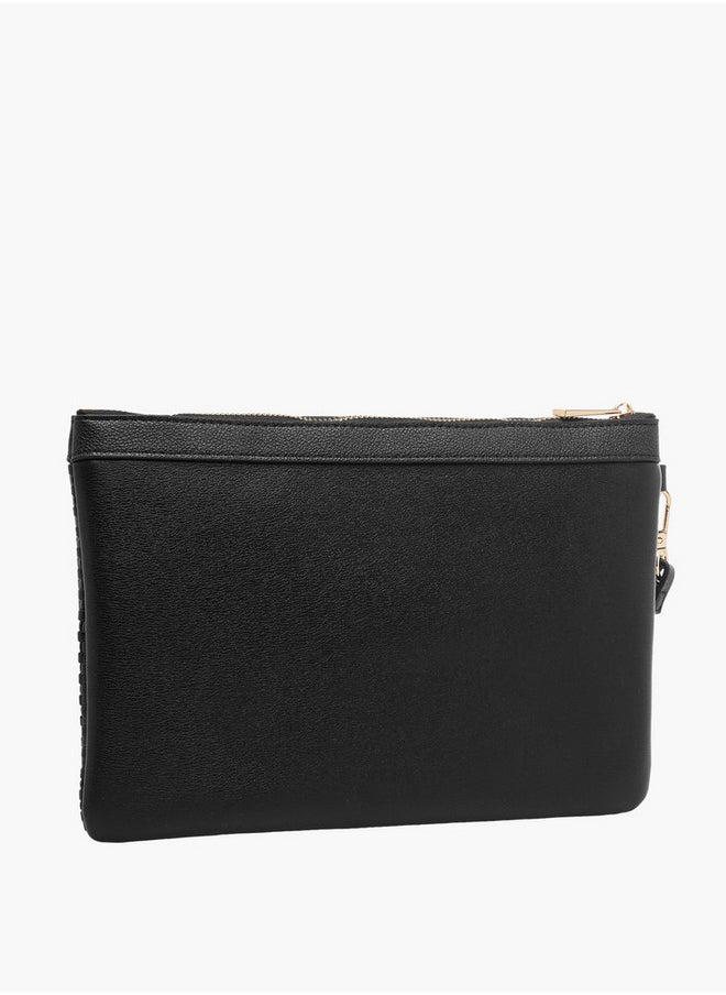 Textured Pouch with Zip Closure