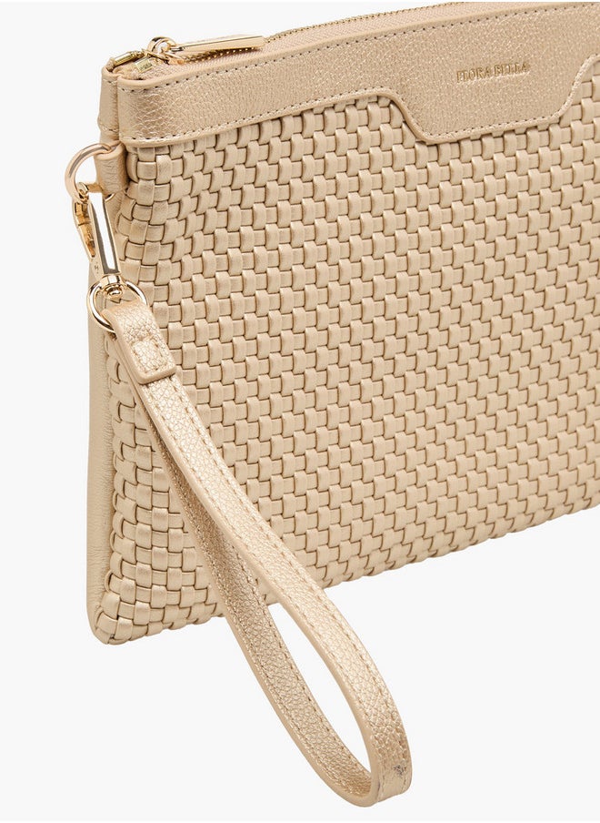 Textured Pouch with Zip Closure