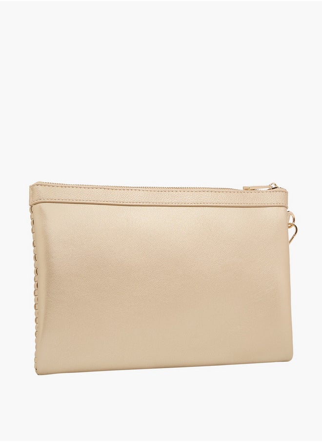 Textured Pouch with Zip Closure