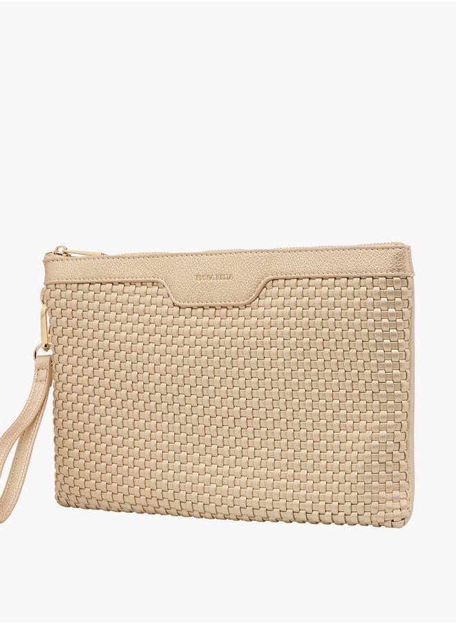 Textured Pouch with Zip Closure